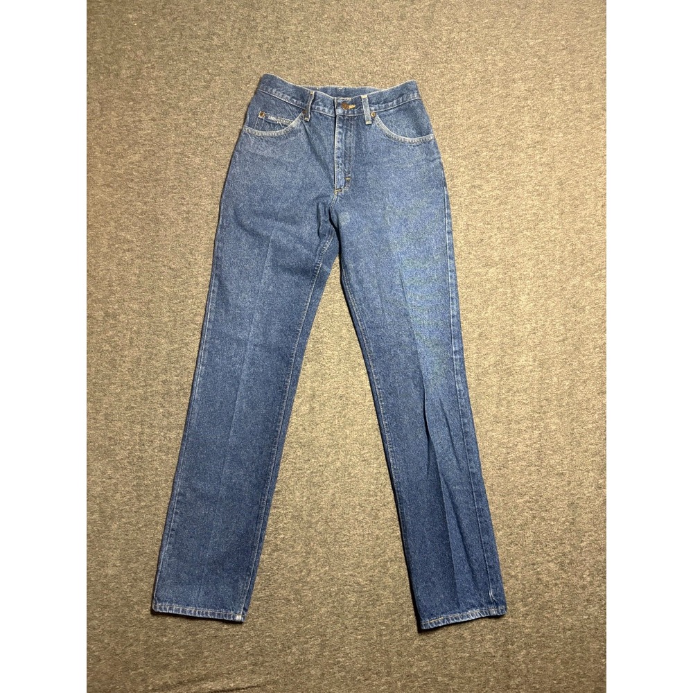 Vintage Lee Jeans Mens 28x34 Blue Denim Cotton Mid Rise Medium Wash Straight Leg